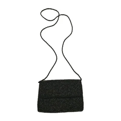 Bolso de Noche Inge Christopher Sobre Cuentas con Correa de Cuentas Retorcidas 6.5" x 4.5" Foto 1 de 4