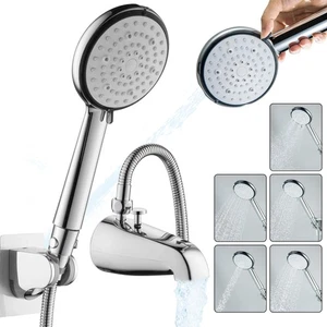 Caño de bañera con desviador, 6 ajustes ducha de mano, grifo de bañera con spray... - Imagen 1 de 9
