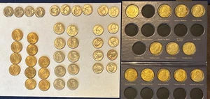 Lot of 34 Presidential Sacajawea Susan Dollar Coins As Pictured Plus Bi Quarters - Picture 1 of 13