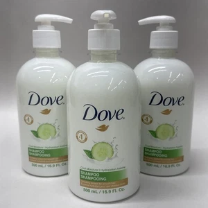 Lot Of 3 Dove Nourishing Shampoo Cool Moisture Shampoo Large Easy Pump16.9Fl oz - Picture 1 of 3