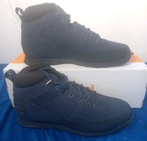 Timberland Euro Rock Mid Lace Boot Azul Marino Nubuck Reino Unido 10 Nueva y en caja. - Imagen 1 de 10