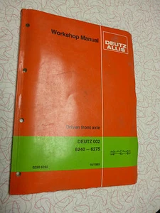 Deutz 6240 - 6275 Service manual for front axle - Picture 1 of 2