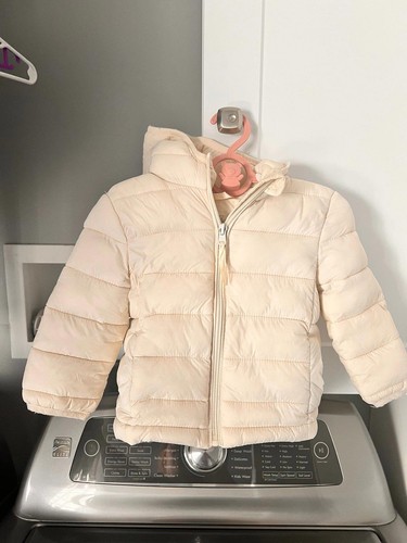 Cappotto invernale imbottito unisex Off White bambino
