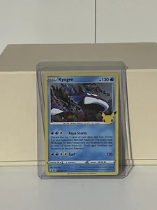 Kyogre Holo Rare Pokemon TCG Celebrations 25th Anniversary Card 003/025 NM - Picture 1 of 2