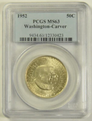 Washington-Carver Half 1952 PCGS MS-63 #30423 - Image 1 of 2
