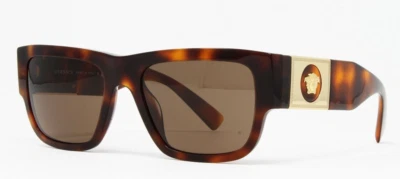 Versace Sunglasses Men's Square Medusa VE4406 521773 Havana 56mm Brown Lens NEW! - Image 1 of 4