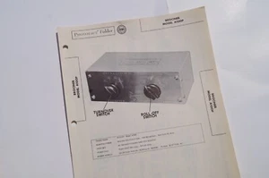 Preamplificador de audio de tubo Brociner modelo A100P 1953 Photofacts vintage SAMS Photofacts - Imagen 1 de 3