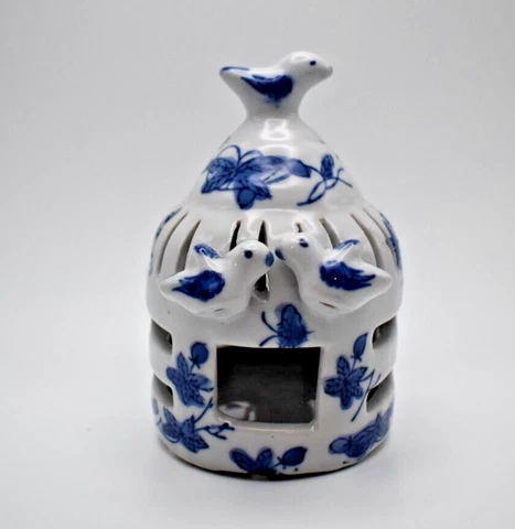 Vintage Chinese Ceramic Birdhouse - Decorative Only Cover