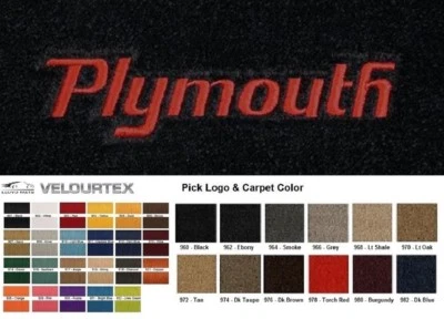Alfombrillas delanteras bordadas personalizadas Lloyd Mats Velourtex Plymouth  Foto 1 de 4