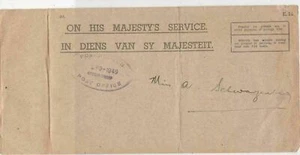 Namibia On His Majestys Service Keetmanshoop Oficina de Correos Cancelar Cubierta Ref 35407 - Imagen 1 de 2