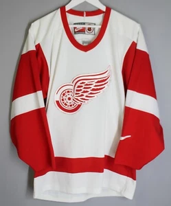 NHL NIKE DETROIT WINGS HOCKEY JERSEY SHIRT TEAM WHITE SIZE S - Picture 1 of 7