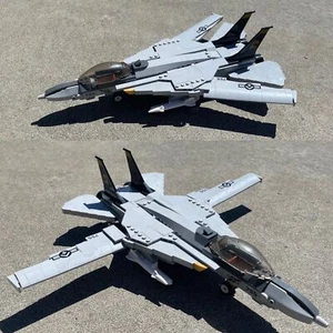 Military MOC F14D US Fighter Jet Aircraft Building Blocks Bricks Model Kids Toys - Picture 1 of 17