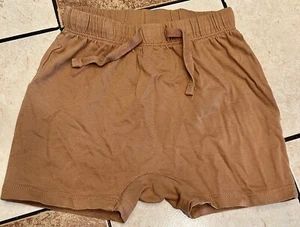 Baby Toddler SZ 12 Months H&M Tan Basic Casual Drawstring Organic Cotton Shorts - Picture 1 of 4