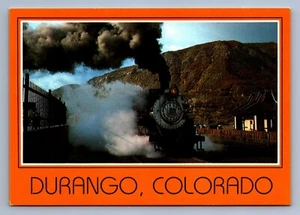 Postcard Vtg Transportation Train Railroad Durango Silverton Narrow Gauge CO 4x6 - Picture 1 of 2
