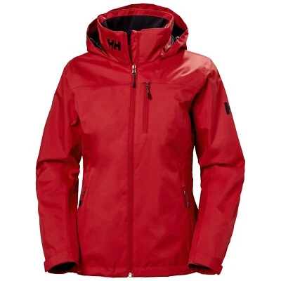 Helly Hansen - Ladies Hooded Midlayer Crew Sailing Jacket  - Red & White - Image 1 of 4