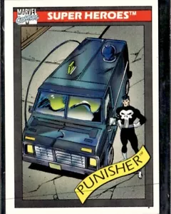 1990 Marvel Comics Super Heroes Trading Card #44 Punishers Battle Van - Picture 1 of 2