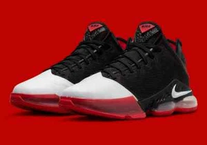 NEW Nike Lebron 19 Low BASKETBALL Black White Red DH1270-001 SIZE 9 FAST SHIP - Picture 1 of 9