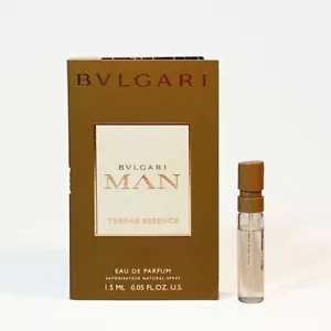 Bvlgari Man Terrae Essence EDP 1.5ml Mini Vial Spray Perfume Brand New - Picture 1 of 3
