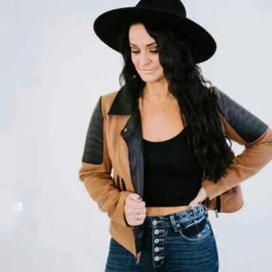 Claremont Biker Jacket by Chelsea DeBoer Large - Picture 1 of 8