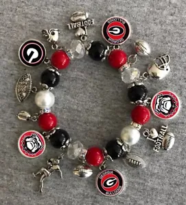 Georgia Bulldogs Bracelet - Picture 1 of 2