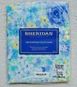 Neu in Verpackung Sheridan Australien Euro Schein Paar WIESE Blumen blau gelb türkis grün - Bild 1 von 4