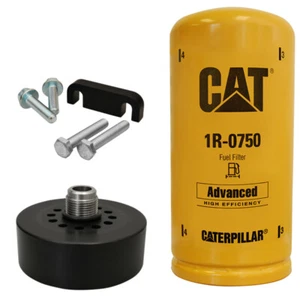 2001-2016 GM 6.6L Duramax Diesel Cat Adapter with 1R-0750 Fuel Filter - Picture 1 of 1