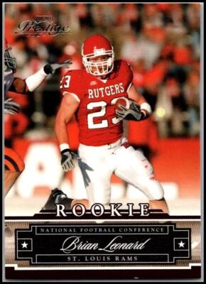 2007 Playoff Prestige #238 Brian Leonard - Rookie RC FREE SHIPPING! - Image 1 of 2