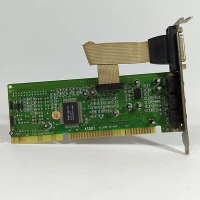 Avance Logic ALS120 16-Bit ISA AS007 ASound 3D-PNP Gold Sound Card DOS Gaming - Image 1 of 4