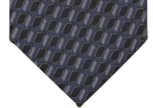 Alfani Mens Empire Geo Print Charcoal Slim Tie Necktie 2 3/4" $55 1AFC23-3003 - Picture 1 of 3