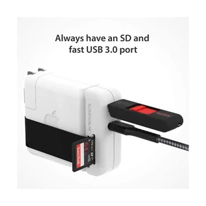 Elevation Hub USB-C & card reader for MacBook Charger Cord Management E - Photo 1 sur 4