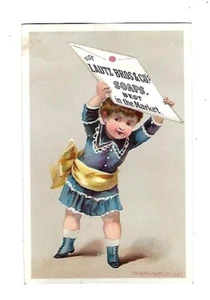 Tarjeta comercial c1880 Lautz Bros. & Co., jabón para servilletas, Buffalo, Nueva York - Imagen 1 de 2
