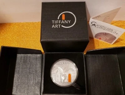  2018 TIFFANY ART "ORIENTALISM " 2OZ Silver $10 Palau Antique Finish w/ OGP  - Image 1 of 4