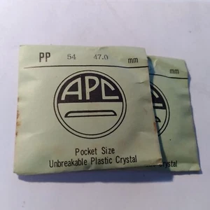 APC Round Pocket Watch Crystal PP  54 47.0 MM.   D1 - Picture 1 of 2