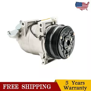 A/C Compressor w/ 10-Groove Pulley For Volvo C30 2008-2013 C70 2004-2013 - Picture 1 of 15