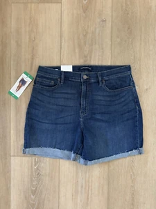 Pantalones Cortos Calvin Klein Jeans Mujer Repreve Talla 12 Tiro Alto Puño Redondo Mamá Nuevos con Etiquetas - Imagen 1 de 11