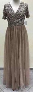 Maya Deluxe Abendkleid Pailletten Cocktailkleid 42 Tüllkleid UVP:149,90€ (12/174 - Bild 1 von 7