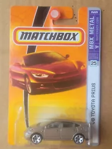 MATCHBOX 2009 - TOYOTA PRIUS [DRIFTWOOD SAND] VHTF NEAR MINT CARD GOOD  - Picture 1 of 5