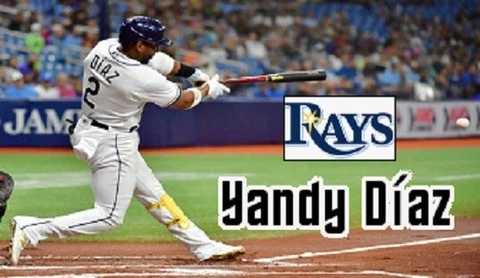 Yandy Diaz Tampa Bay Rays Baseball Refrigerator Magnet #01 Cover