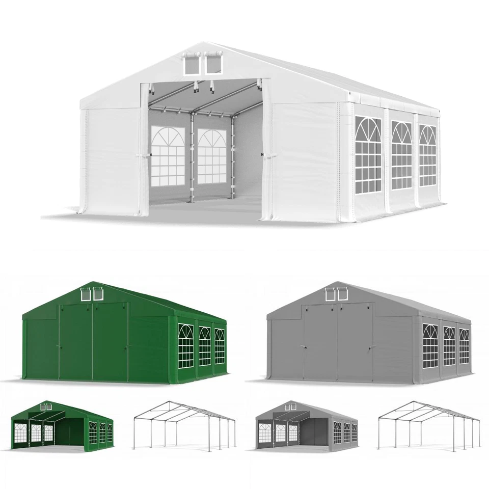 Partyzelt 3x4 - 6x12 PVC Pavillon Festzelt Gartenzelt Bierzelt WASSERDICHT PVC S - Bild 1 von 1