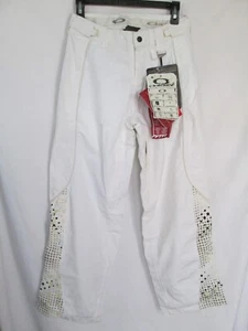 NWT Women's OAKLEY 'Cash' Gelanots White Snowboard Snow Ski Pants Size XS Vented - Picture 1 of 17