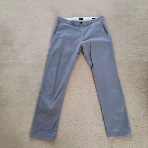 Men's J. Crew Chino Pants 31x30 Slim Fit Flex Cotton Blend Gray VGUC - Picture 1 of 6