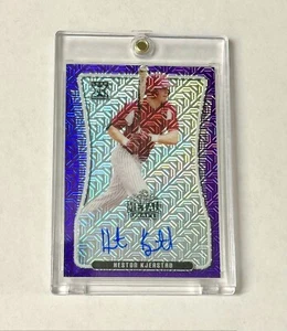HESTON KJERSTAD ROOKIE AUTO “PURPLE MOJO” REFRACTOR SP Parallel Variation RC #/7 - Picture 1 of 4