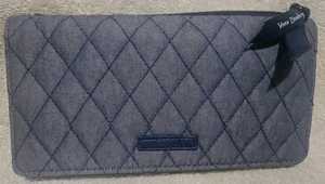 VERA BRADLEY RFID CARTERA VAQUERA ACOLCHADA TARJETA MAGNÉTICA CREMALLERA BOLSA ESPACIOSA EXTRA BONITA  - Imagen 1 de 13