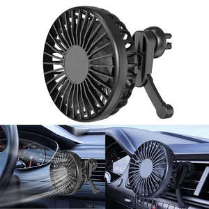 360 Degree Rotating USB Fan for Car Cool Air Distribution without Blocking View - Picture 1 of 12