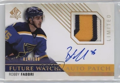 2015-16 SP Authentic Future Watch Limited 14/100 Robby Fabbri Rookie Patch Auto - Image 1 of 3