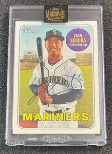 2021 Topps Archives Signature Series HERITAGE   Jean Segura Auto /25 - Picture 1 of 2