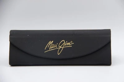 MAUI JIM AUTHENTIC EYEGLASSES SUNGLASSES BLACK GOLD FLAP CASE CLOTH