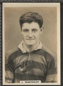 PINNACE FOOTBALL (LF SIZE PINNACE BACK)-#1911- WIGAN HIGHFIELD - WINSTANLEY  - Picture 1 of 2