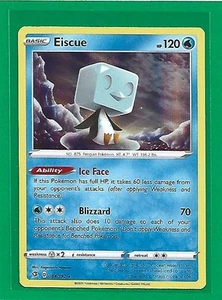 Pokémon TCG SWSH Rebel Clash Eiscue #54/192 Holo Rare - Picture 1 of 2