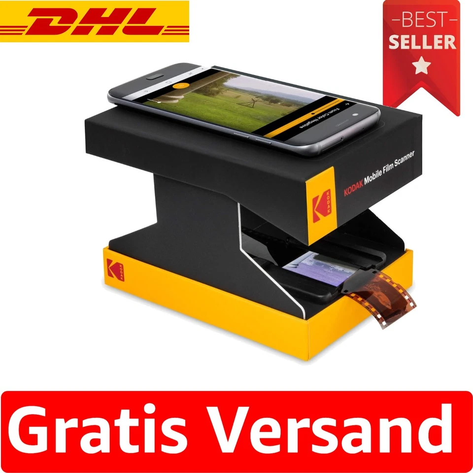 Kodak Tragbarer Filmscanner – Scannen und Teilen Sie alte Dias und Filme - Bild 1 von 4